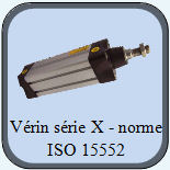 Vérin pneumatique double effet ISO 15552 acier inox - Série CX